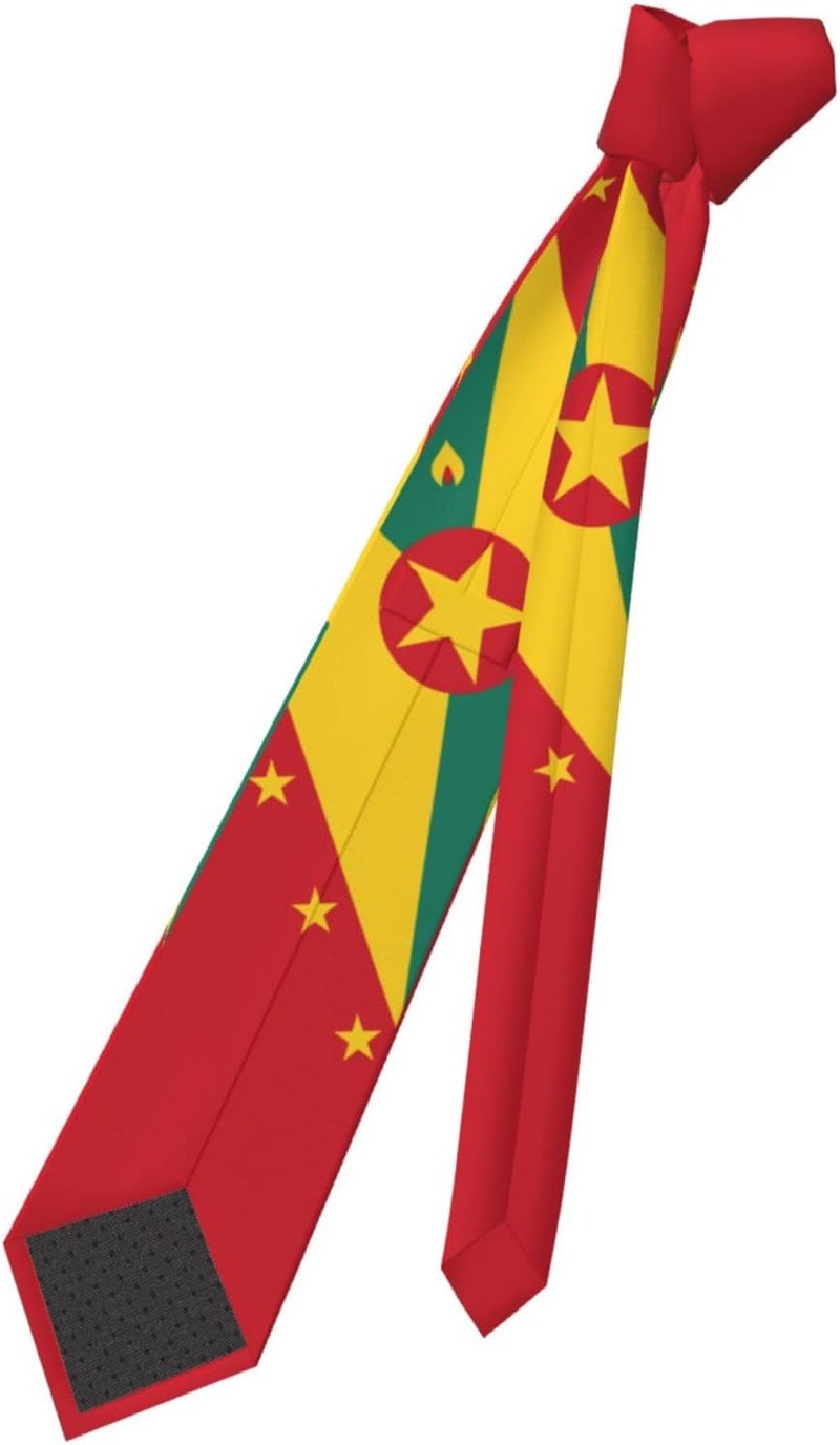 AKMCBSH National Flags Tie Comfortable Soft Novelty Necktie Unisex for Weddings Party Birthday Gift - Image 4